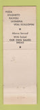 Matchbook Cover - Armando's Italian Restaurant Pizza Glendale CA
