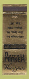 Matchbook Cover - Barrett Parker Hair Salon Silver Spring MD WEAR