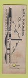 Matchbook Cover - Metal Purchasing Tin Mill Products New York City WEAR