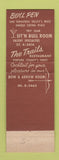 Matchbook Cover - Kover's Bullpen Sherman Oaks CA Trails Restaurant Ventura