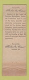 Matchbook Cover - Promenade Cafe French New York City WEAR DD Bean