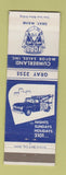 Matchbook Cover - Cumberland Motors Ford Gray ME towing