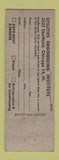 Matchbook Cover - Auto Body Fender Work Training Chicago Utilites Engineering