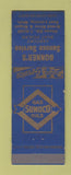 Matchbook Cover - Bonner's Sunoco oil gas East Lasning MI Century Boats WEAR