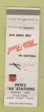 Matchbook Cover - Pete's Phillips 66 oil gas Kearney NE WEAR