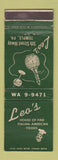 Matchbook Cover - Leo's Italian Restaurant Temple PA