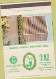 Matchbook Cover - Fletcher Bryan Hampton Insurance Orlando FL 40 Strike