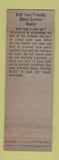 Matchbook Cover - Cities oil gas R Kuehne Seymour WI low phone # WORN