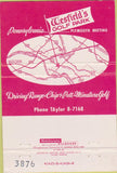 Matchbook Cover - Wesfield's Golf Park Driving Range Plymouth PA 40 Strike