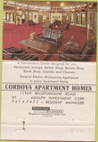 Matchbook Cover - Cordova Apartments St Louis MO 40 Strike