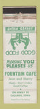 Matchbook Cover - Fountain Cafe Calamus IA WORN