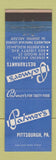Matchbook Cover - Palmer's Restaurants Pittsburgh PA WEAR