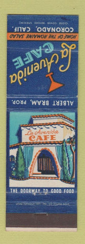 Matchbook Cover - La Avenida Cafe Coronado CA