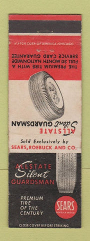 Matchbook Cover - Sears Allstate Tires