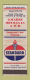 Matchbook Cover - Standard oil gas H&V Villa Park IL WORN