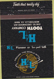 Matchbook Cover - Tooth Company Montebello CA 40 Strike