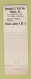Matchbook Cover - Cotugno's Restaurant Hillside IL WEAR