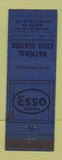 Matchbook Cover - National Esso oil gas Richeyville PA WEAR