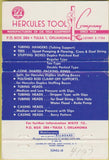 Matchbook Cover - Hercules Red Tools Tulsa OK 40 Strike