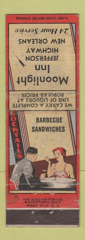 Matchbook Cover - Moonlight Inn New Orleans LA WEAR