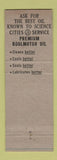 Matchbook Cover - Cities oil gas Koolmotor Maywood IL