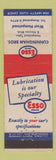 Matchbook Cover - Esso oil gas Cunningham Bros West Hempstead NY