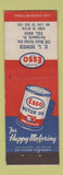Matchbook Cover - Esso oil gas EL Hines Portsmouth VA