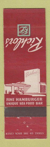 Matchbook Cover - Richlor's Restaurant WEAR
