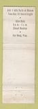 Matchbook Cover - Maple Grove Restaurant Monroe WI