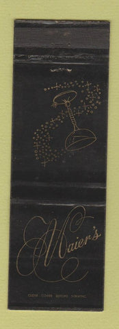 Matchbook Cover - Maier's Rochester NY WEAR
