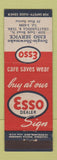 Matchbook Cover - Esso oil gas Scogin Shewmake Chattanooga TN