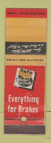 Matchbook Cover - NAPA Auto Parts WEAR