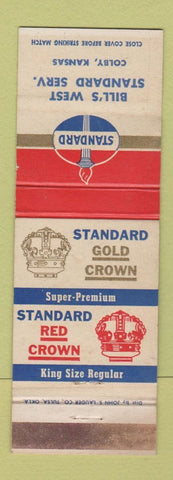 Matchbook Cover - Standard oil gas Bill's Colby KS WEAR