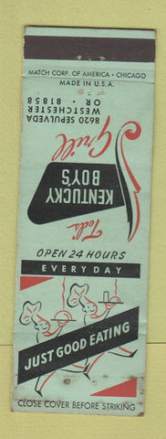 Matchbook Cover - Ted's Kentucky Boy's Grill Westchester CA WEAR