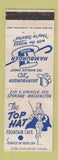 Matchbook Cover - Top Hat Fountain Hamburgers girlie Spokane WA