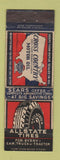 Matchbook Cover - Allstate Tires Cross Country Motor Oil WORN batteries