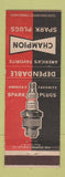Matchbook Cover - Champion Spark Plugs red/black
