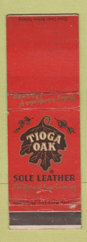 Matchbook Cover - Tioga Paks Sole Leather Shoes WEAR