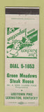 Matchbook Cover - Green Meadows Steak House Lexington KY