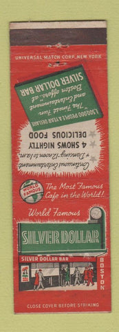 Matchbook Cover - Silver Dollar Bar Boston MA WEAR