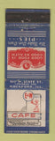 Matchbook Cover - E&W Cafe Rockford IL WEAR