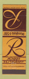 Matchbook Cover - Riggs Trestaurant New York City