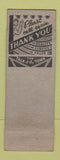 Matchbook Cover - The White Spot Auburn NE WEAR