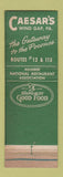 Matchbook Cover - Caesar's Restaurant Wind Gap PA WEAR