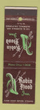 Matchbook Cover - Robin Hood Inn Glendale CA