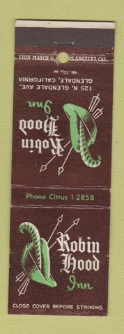 Matchbook Cover - Robin Hood Inn Glendale CA
