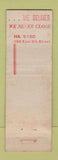 Matchbook Cover - Sanderson's Lunch Room New York City WEAR