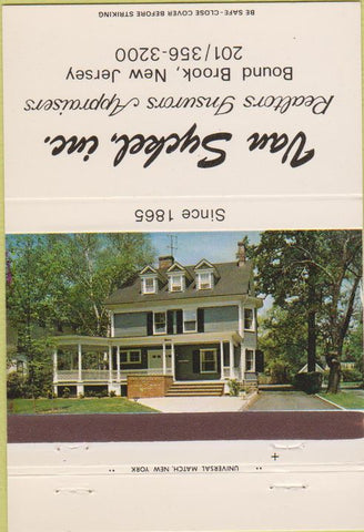 Matchbook Cover - Van Syckel Inc Realtors Bound Brook NJ 40 Strike