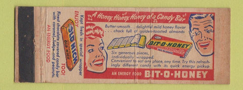 Matchbook Cover - Bit O Honey Candy Bar Old Nick WEAR