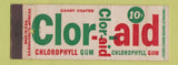 Matchbook Cover - Clor Aid Chlorophyll Gum Full Length